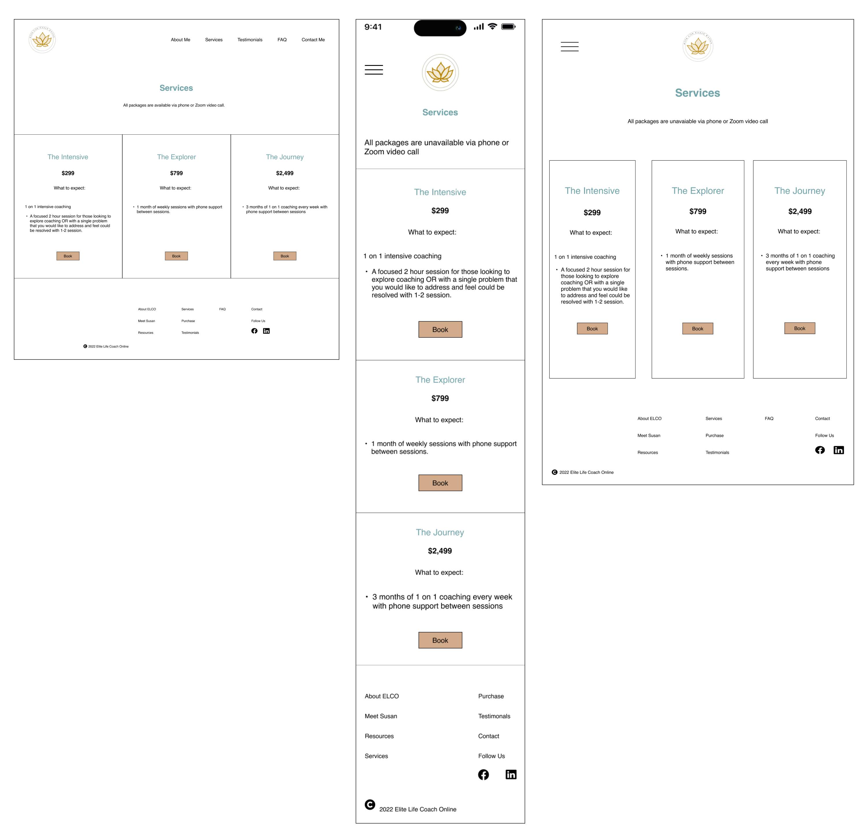 Services hi-fi on desktop mobile, and tablet